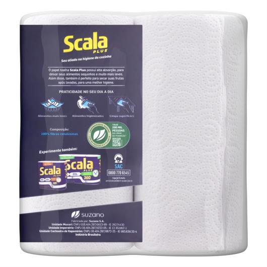 Toalha de Papel Scala Plus Pacote 2 Unidades com 60 Folhas Cada - Imagem em destaque
