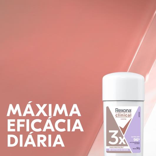 Antitranspirante Creme Extra Dry Rexona Clinical 58g - Imagem em destaque