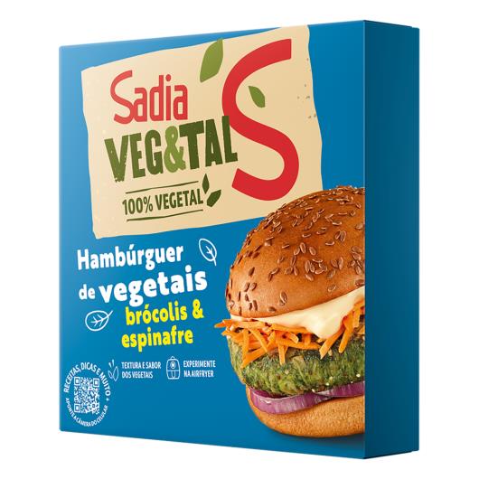 Hambúrguer Vegetal Brócolis & Espinafre Sadia Veg&Tal Caixa 113g - Imagem em destaque