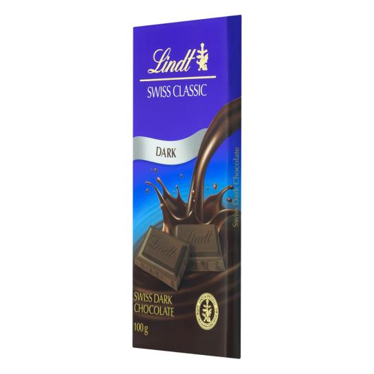 Chocolate Suíço Amargo Lindt Swiss Classic Cartucho 100g - Imagem em destaque