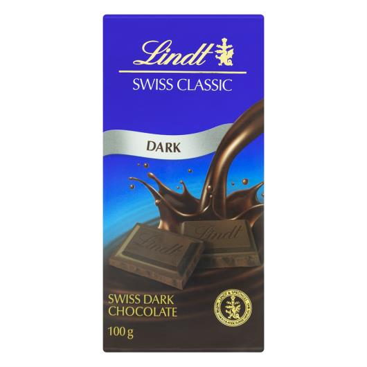 Chocolate Suíço Amargo Lindt Swiss Classic Cartucho 100g - Imagem em destaque