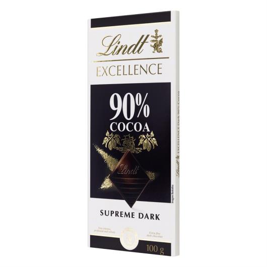 Chocolate Amargo 90% Cacau Lindt Excellence Caixa 100g - Imagem em destaque