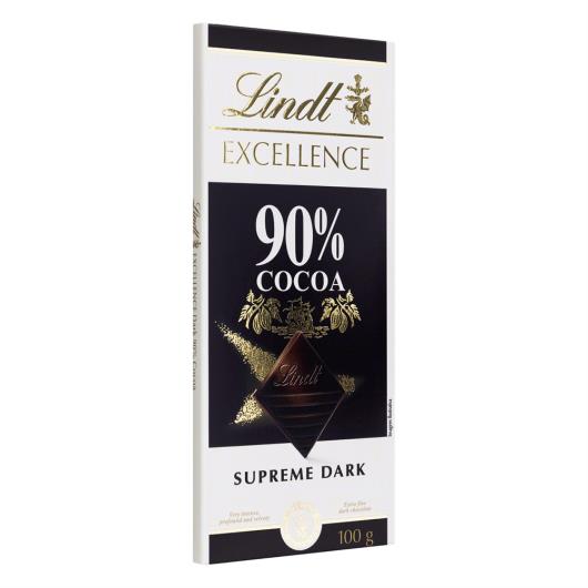 Chocolate Amargo 90% Cacau Lindt Excellence Caixa 100g - Imagem em destaque