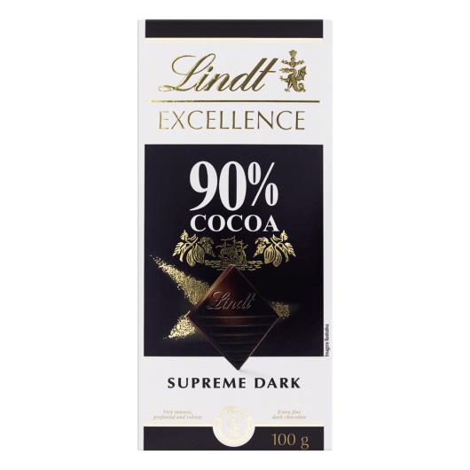 Chocolate Amargo 90% Cacau Lindt Excellence Caixa 100g - Imagem em destaque