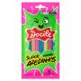 Bala Maçã-Verde, Blueberry, Abacaxi, Morango e Pêssego Canudinho Docile Super Azedinhos Pacote 70g