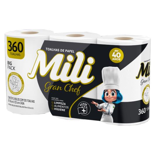 Papel Toalha Mili Gran Chef 360 Folhas - Imagem em destaque