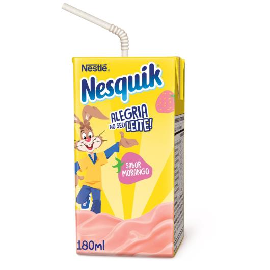 Bebida Láctea UHT Morango Nesquik Caixa 180ml - Imagem em destaque