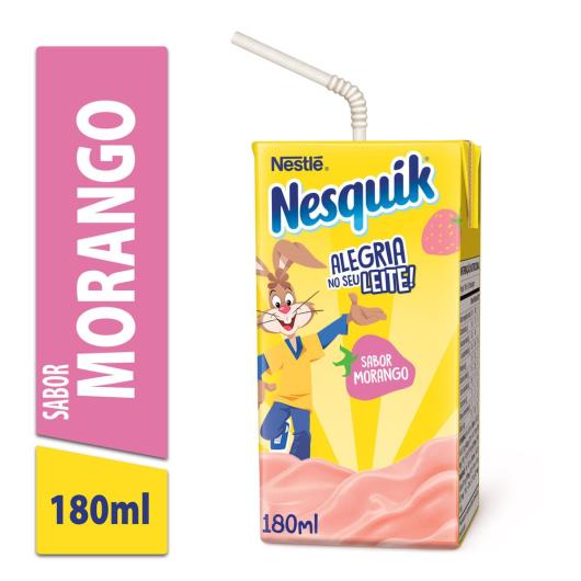 Bebida Láctea UHT Morango Nesquik Caixa 180ml - Imagem em destaque