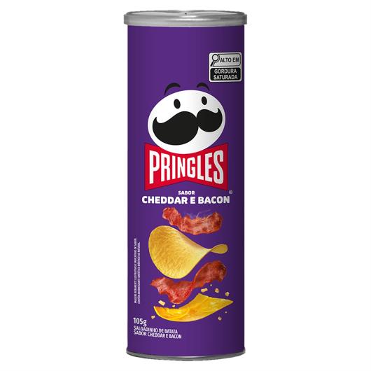 Salgadinho de Batata Cheddar e Bacon Pringles Tubo 105g - Imagem em destaque