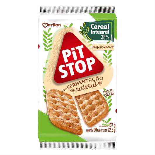 Pack Biscoito Integral Marilan Pit Stop Pacote 137g 6 Unidades - Imagem em destaque