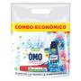 Kit Lava-Roupas Pó Omo Lavagem Perfeita 1,6kg + Amaciante Concentrado Frescor Intenso Comfort 500ml Combo Econômico