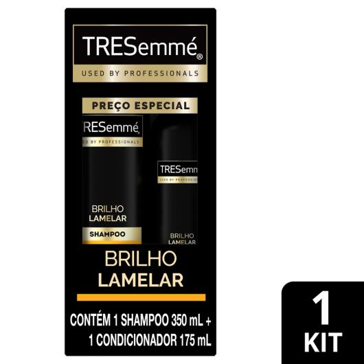 Kit Shampoo 350ml + Condicionador 175ml Tresemmé Brilho Lamelar - Imagem em destaque