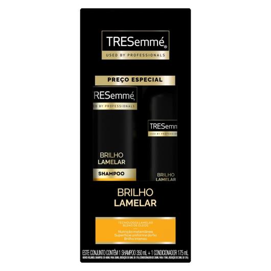 Kit Shampoo 350ml + Condicionador 175ml Tresemmé Brilho Lamelar - Imagem em destaque