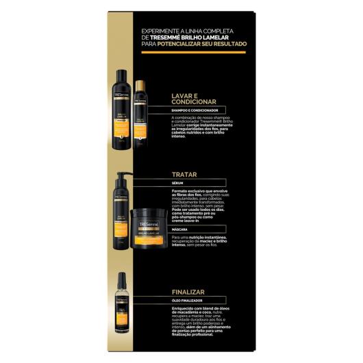 Kit Shampoo 350ml + Condicionador 175ml Tresemmé Brilho Lamelar - Imagem em destaque