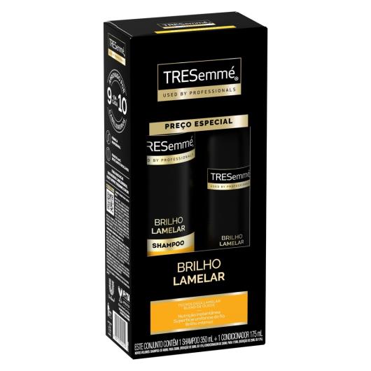 Kit Shampoo 350ml + Condicionador 175ml Tresemmé Brilho Lamelar - Imagem em destaque