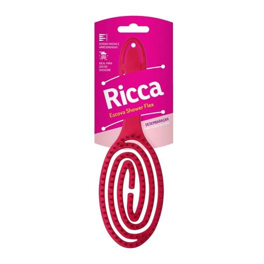 Escova Cabelo Shower Flex Rosa Ricca - Imagem em destaque