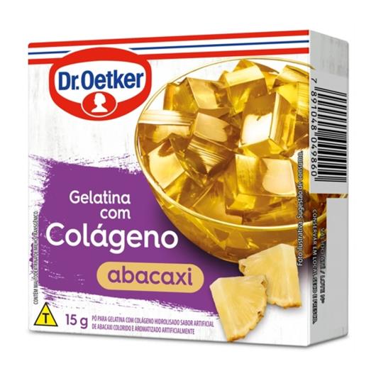 Gelatina Oetker com Colágeno Abacaxi 15g - Imagem em destaque