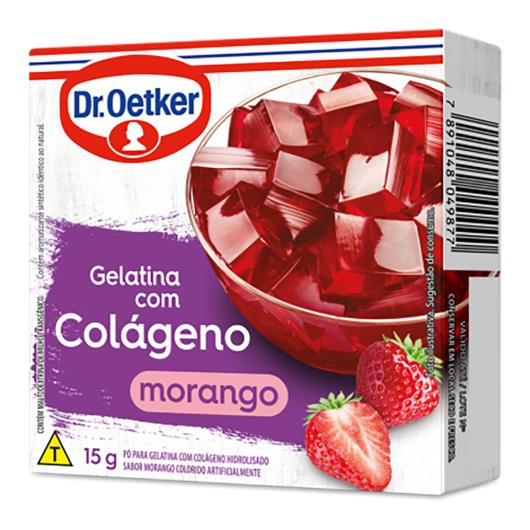 Gelatina Dr.Oetker com Colágeno Morango 15g - Imagem em destaque