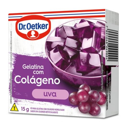 Gelatina Dr.Oetker Com Colágeno Uva 15g - Imagem em destaque