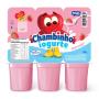 Iogurte Parcialmente Desnatado Morango Chambinho Bandeja 510g 6 Unidades