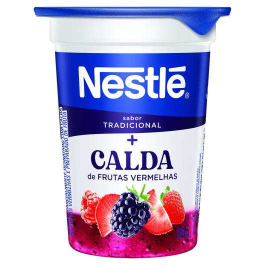 Iogurte Parcialmente Desnatado Tradicional Calda Frutas Vermelhas Nestlé Copo 150g - Imagem em destaque