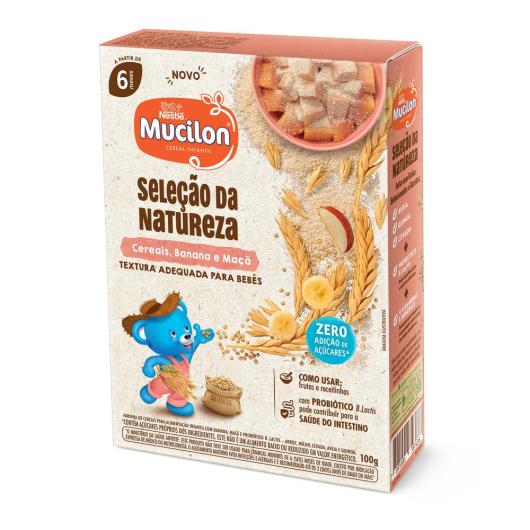 Cereal Infantil Cereais, Banana e Maçã Mucilon Seleção da Natureza Caixa 100g - Imagem em destaque