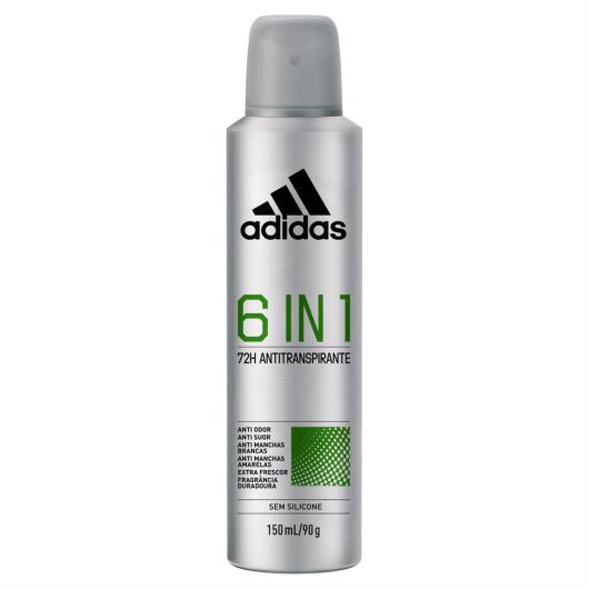 Antitranspirante Aerossol 6 in 1 Adidas 150ml Spray - Imagem em destaque