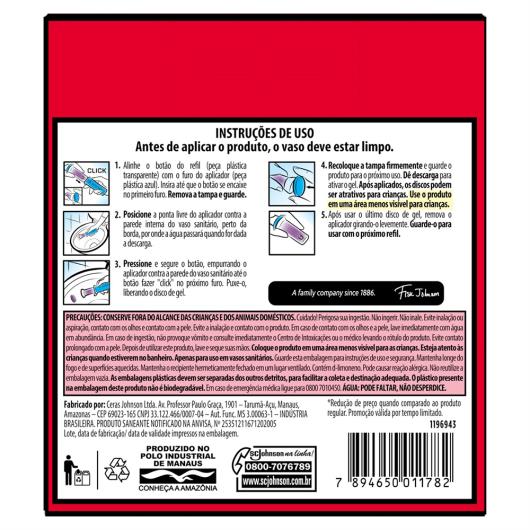 Detergente Sanitário Gel Adesivo Game das Frutas Pato 2 Unidades 38g Cada Grátis 50% de Desconto no Segundo Refil - Imagem em destaque