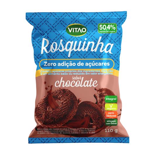 Rosquinha Vitao 50,4% Integral Chocolate Zero Adição de Açúcares 110g - Imagem em destaque