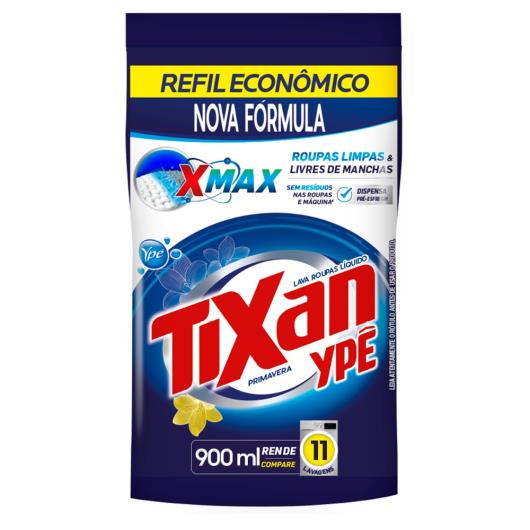 Lava-Roupas Líquido Primavera Tixan Ypê Pouch 900ml Refil Econômico - Imagem em destaque