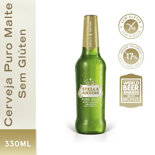 Cerveja Stella Artois Pure Gold Sem Glúten Long Neck 330ml - Imagem em destaque