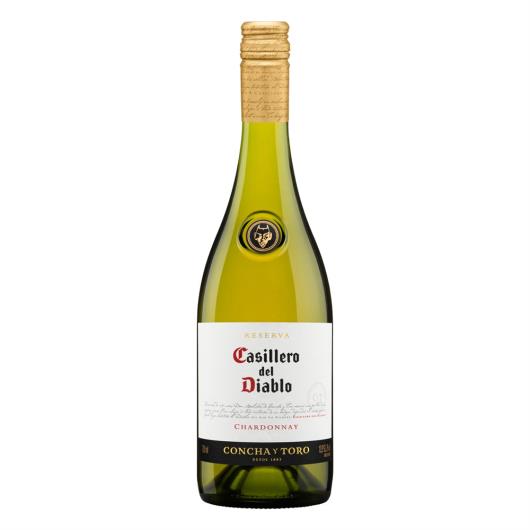 Vinho Chileno Branco Seco Reserva Casillero del Diablo Chardonnay Garrafa 750ml - Imagem em destaque