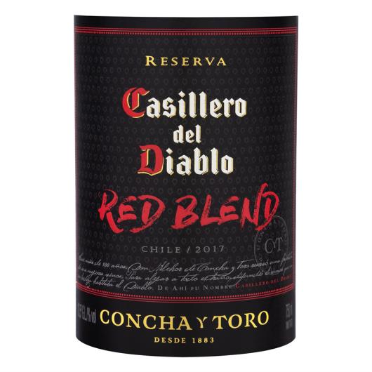 Vinho Chileno Tinto Meio Seco Reserva Red Blend Casillero del Diablo Valle Central Garrafa 750ml - Imagem em destaque