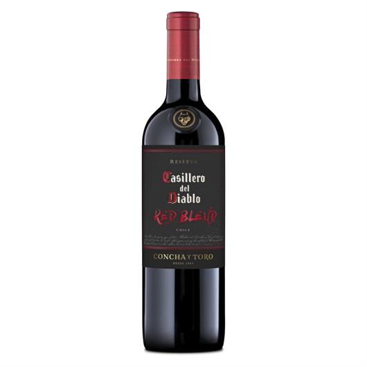 Vinho Chileno Tinto Meio Seco Reserva Red Blend Casillero del Diablo Valle Central Garrafa 750ml - Imagem em destaque