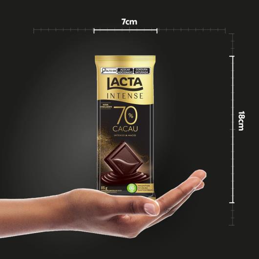 Chocolate Lacta Intense Amargo 70% Cacau Original 85g - Imagem em destaque