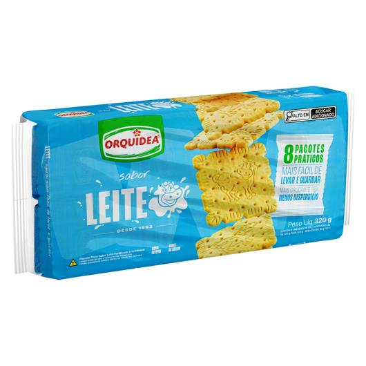 Biscoito Leite Orquídea Pacote 320g 8 Unidades - Imagem em destaque