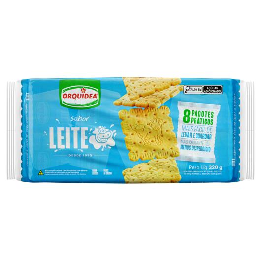 Biscoito Leite Orquídea Pacote 320g 8 Unidades - Imagem em destaque