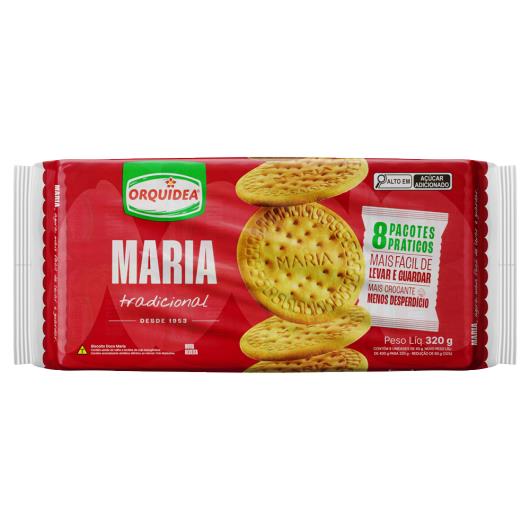 Biscoito Maria Tradicional Orquídea Pacote 320g 8 Unidades - Imagem em destaque