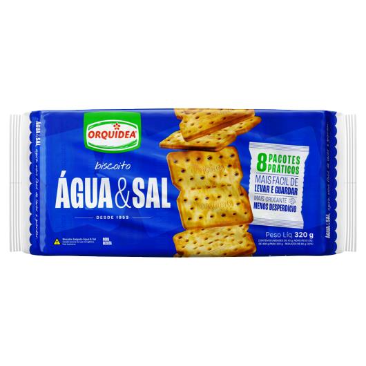 Biscoito Água e Sal Orquídea Pacote 320g 8 Unidades - Imagem em destaque