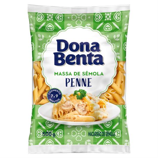 Macarrão de Sêmola Penne Dona Benta Pacote 500g - Imagem em destaque