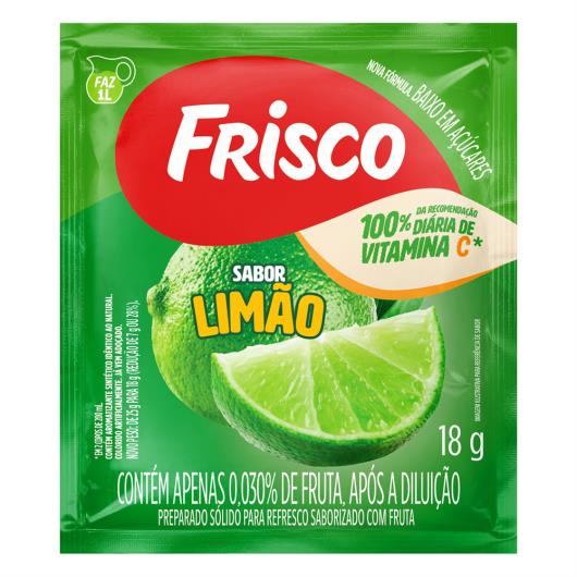 Refresco em Pó Limão Frisco Pacote 18g - Imagem em destaque