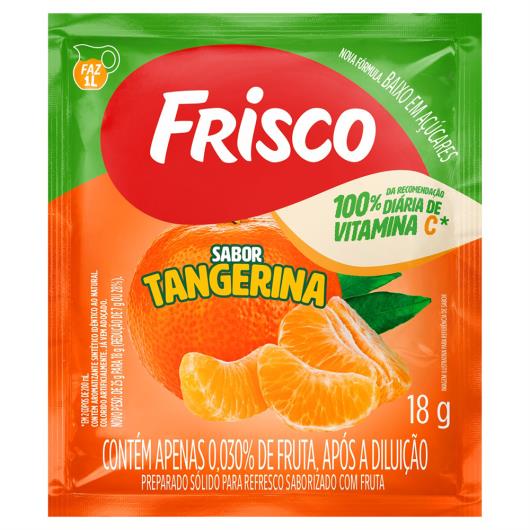 Refresco em Pó Tangerina Frisco Pacote 18g - Imagem em destaque