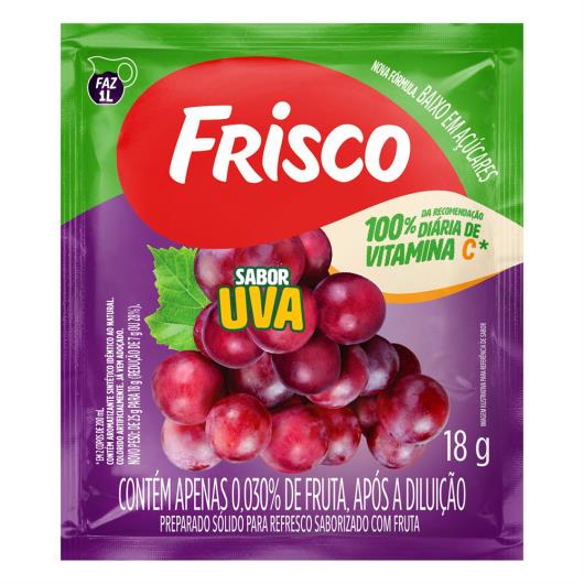 Refresco em Pó Uva Frisco Pacote 18g - Imagem em destaque