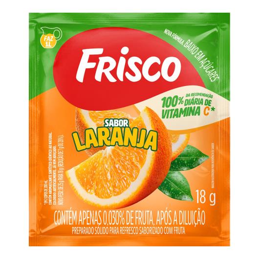 Refresco em Pó Laranja Frisco Pacote 18g - Imagem em destaque