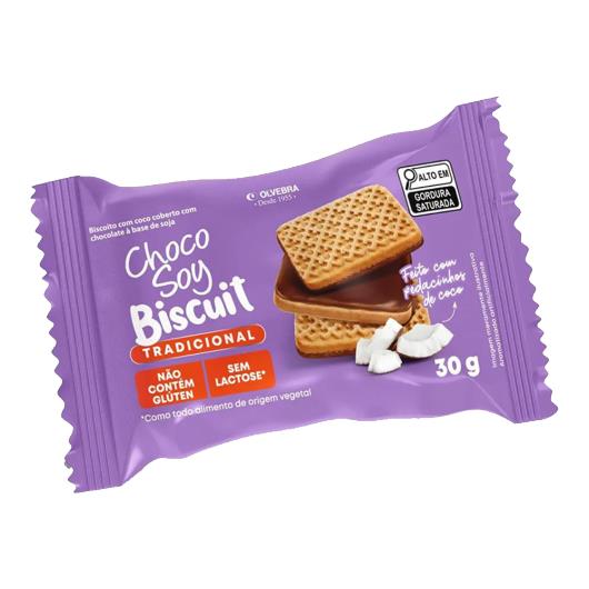 Biscoito Choco Soy Biscuit Tradicional 30g - Imagem em destaque