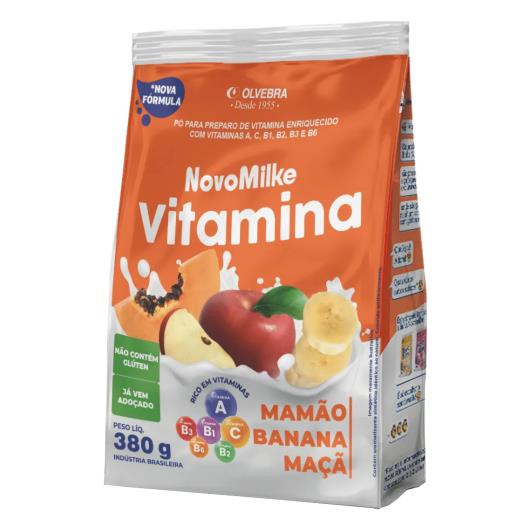 Pó Para Alimento Novomilke Vitamina Mamão/Banana/Maçã 380g - Imagem em destaque