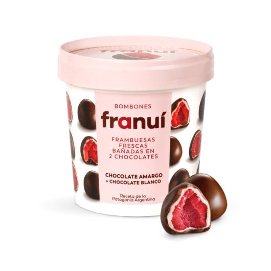Framboesa Franuí Chocolate Branco e Chocolate Amargo 150g - Imagem em destaque