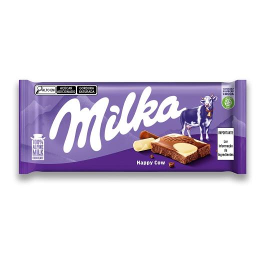 Chocolate Ao Leite E Chocolate Branco Milka 100g - Imagem em destaque