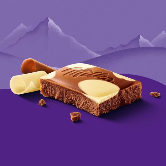 Chocolate Ao Leite E Chocolate Branco Milka 100g - Imagem em destaque