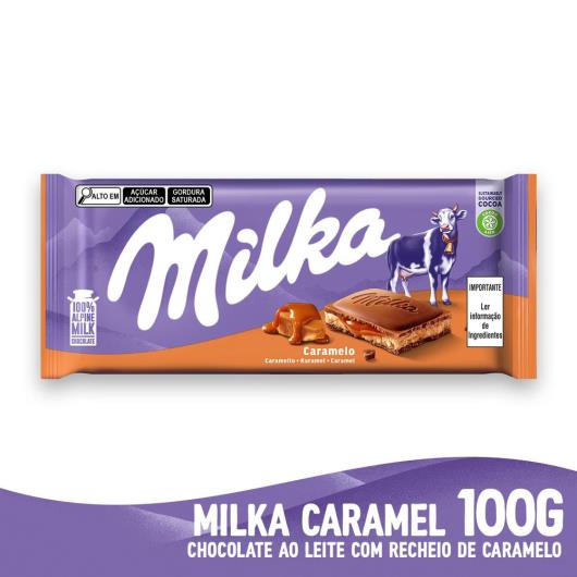 Chocolate Milka Caramelo 100G - Imagem em destaque